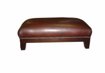 Leather Ottoman Studded