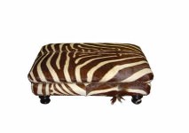 Zebra Skin Ottoman